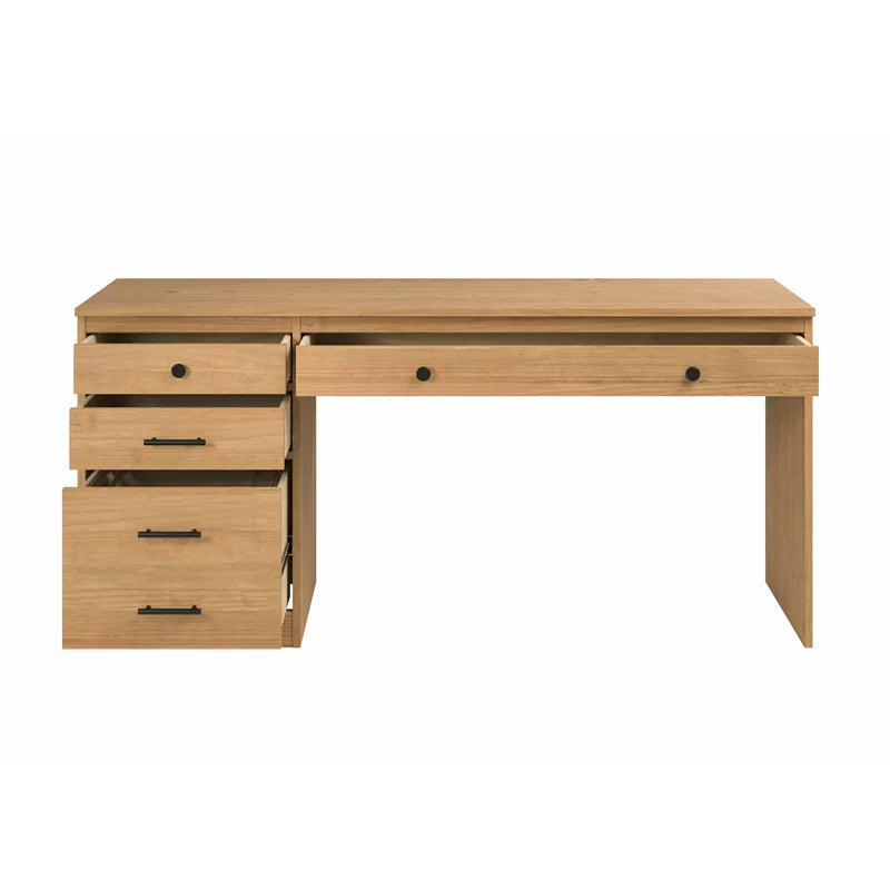 Wood Desk with File Cabinet X30224