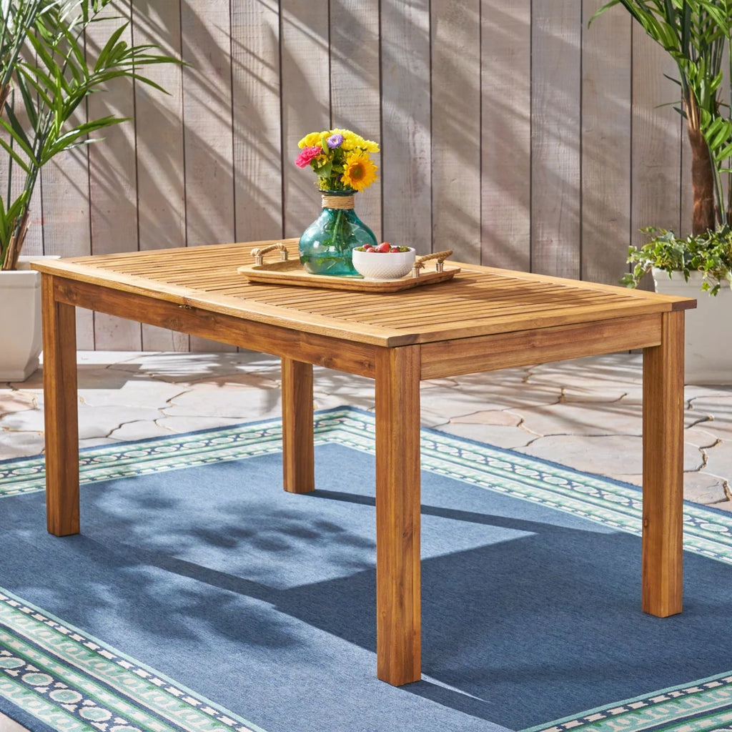 Acacia Wood Expandable Dining Table W370