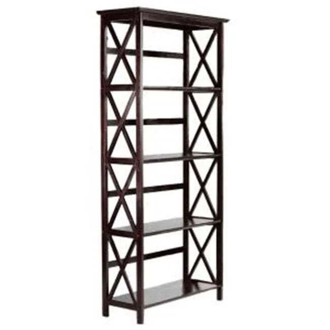 Espresso 5 tier Bookcase M331