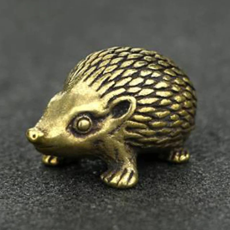 Brass Hedgehog Statue Home Decor Ornaments L520