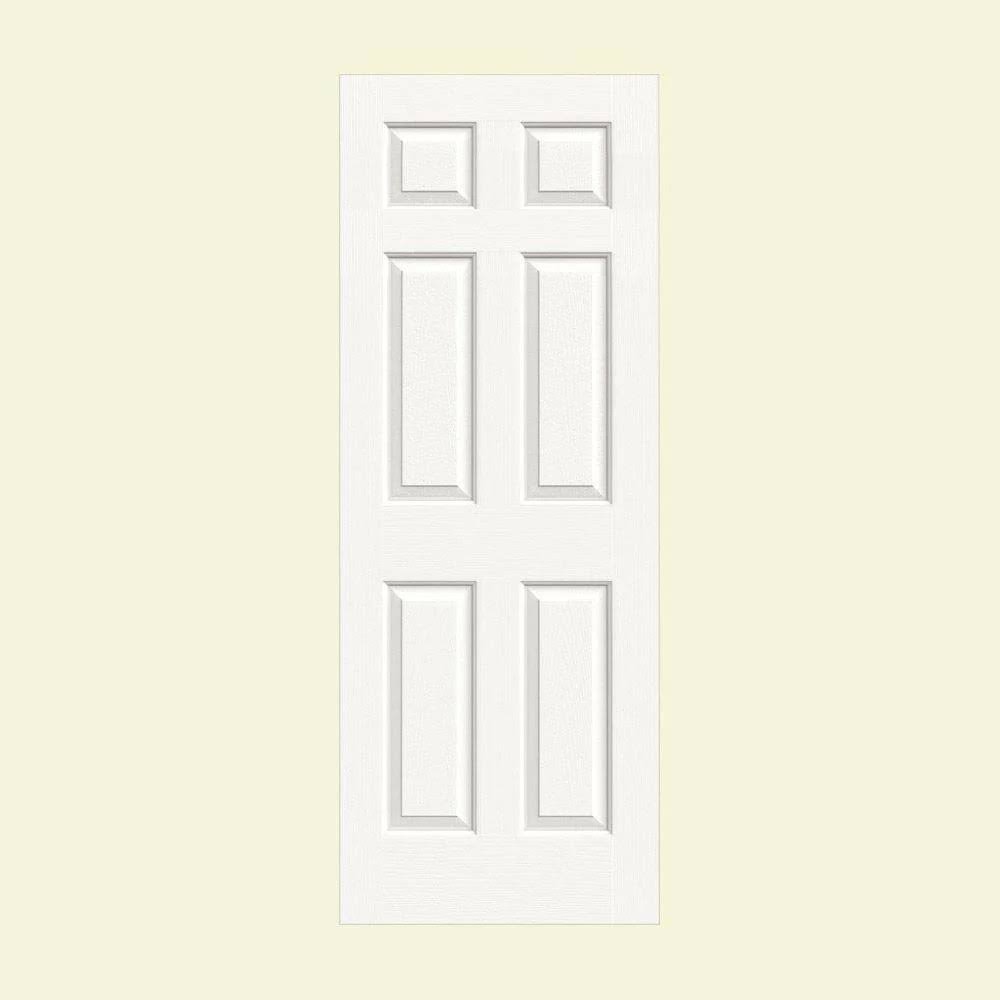 24 in. x 80 in. White Molded Composite MDF Interior Door Slab T801
