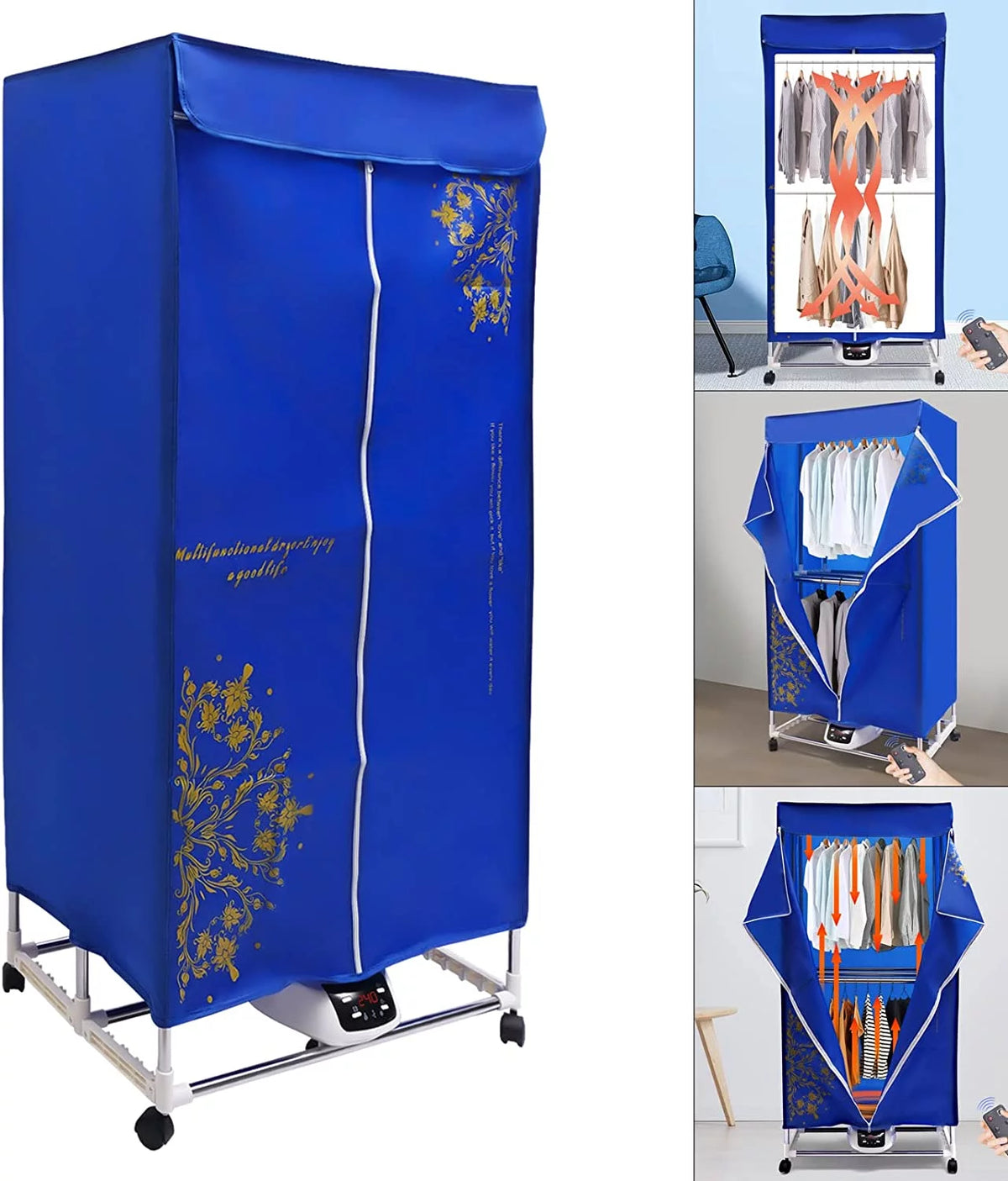 Portable Clothes Dryer with Temperature Controller K9914
