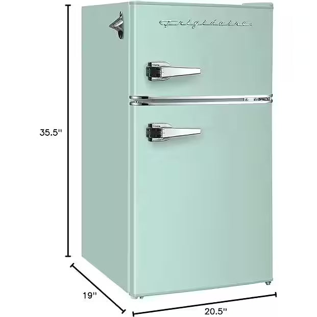 Mint 2 Door Retro Mini Fridge I80041