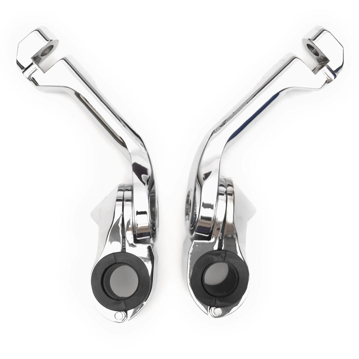 Chrome Angled Adjustable Highway Foot Peg Mounting Kit, 1 Pair M669