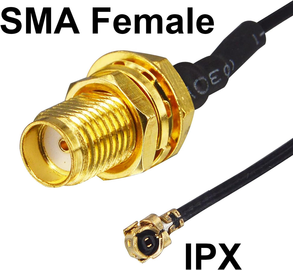 6dbi High Gain Omni-Directional WiFi Antenna & 1.64ft RP-SMA Extension Cable (2-Pack) I4696