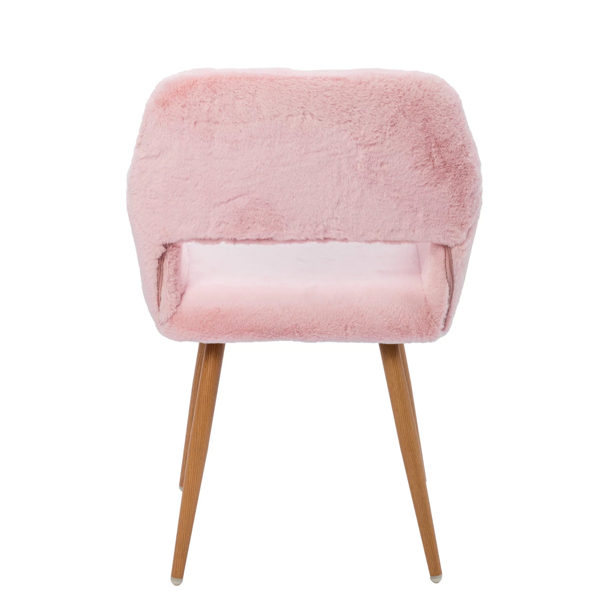 Faux Fur Dining Chairs with Steel Leg E201239