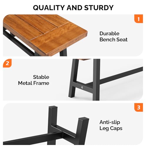 Outdoor Bench with Metal Legs C190