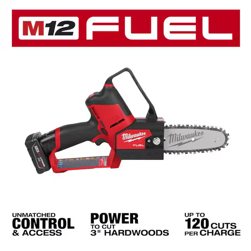12V Lithium-Ion Brushless Pruning Saw Kit with Battery and Charger H755199
