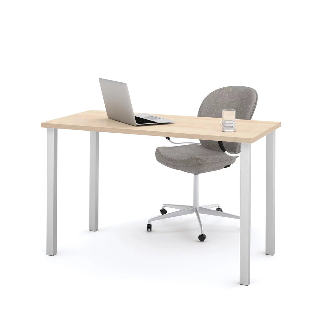 48W Table Desk with Square Metal Legs F207