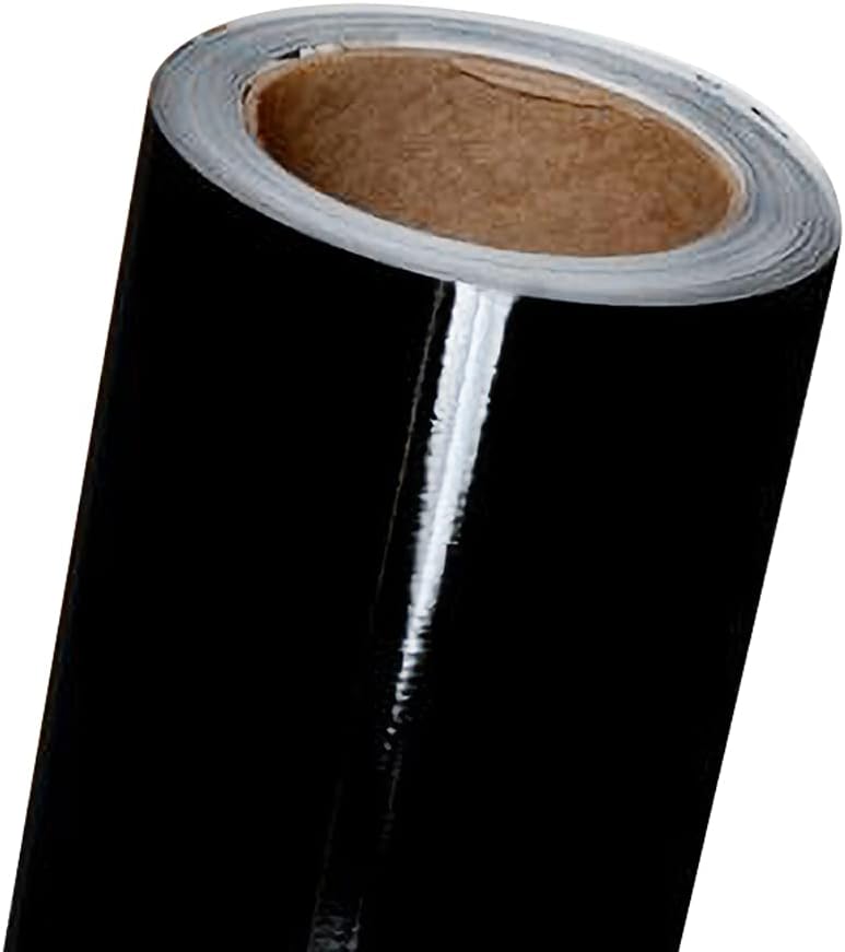 Gloss Black 5ft x 12ft Car Wrap Vinyl Film W386