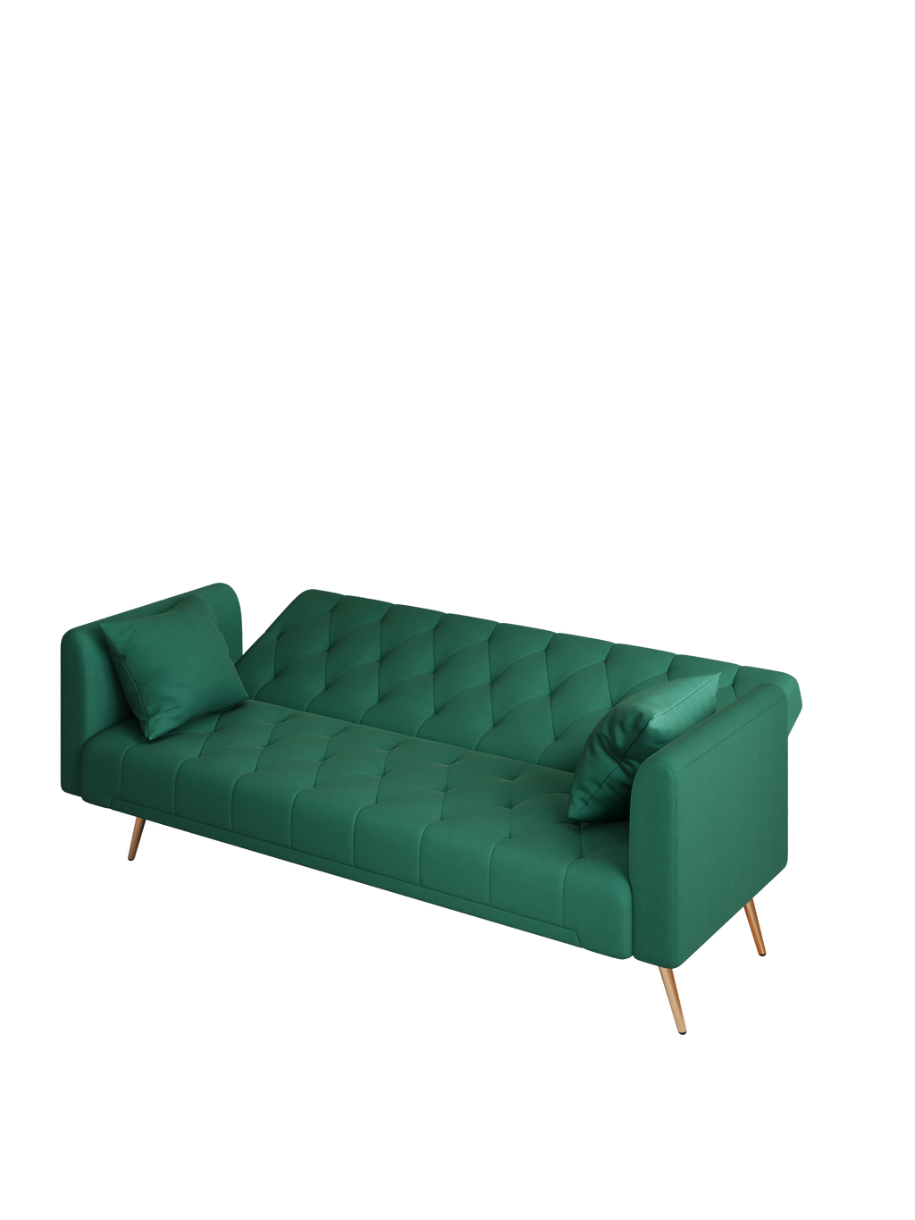Convertible Sofa Bed Green T27686