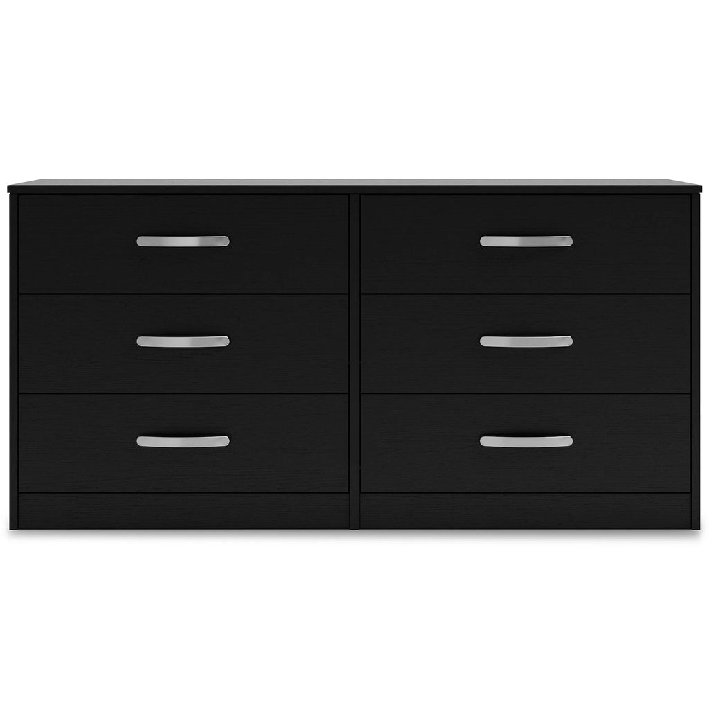 Black 6 Drawer Dresser I246