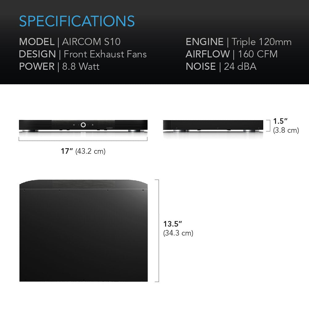 Quiet Cooling Blower Fan System for AV Cabinet Components P777883