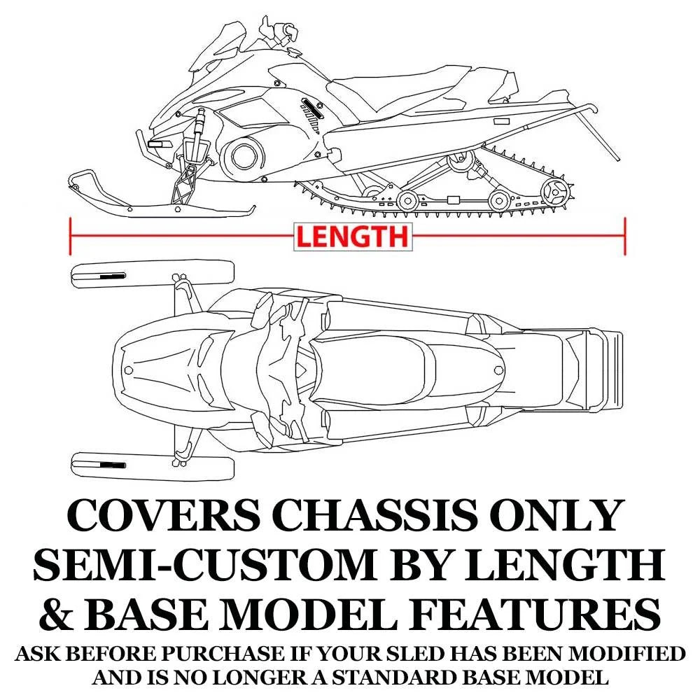 Trailerable 600 Denier Snowmobile Cover T24217