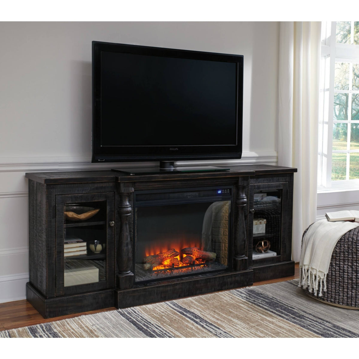 Black TV Stand X573
