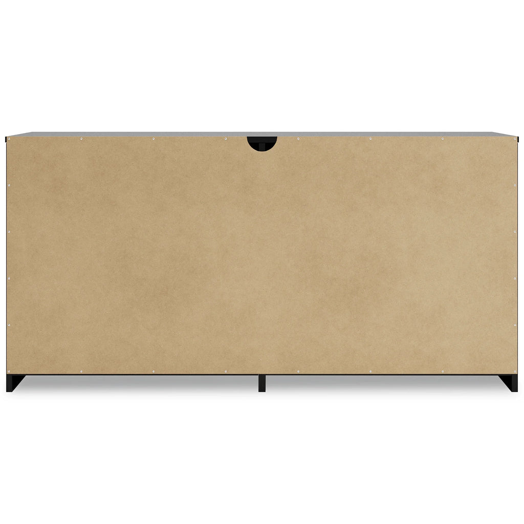 Black 6 Drawer Dresser I246
