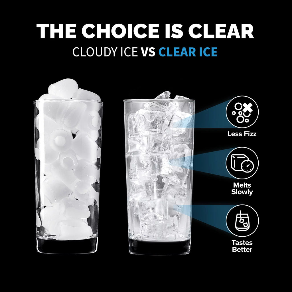 15" Undercounter 80 lbs Clear Ice Maker Machine L50880
