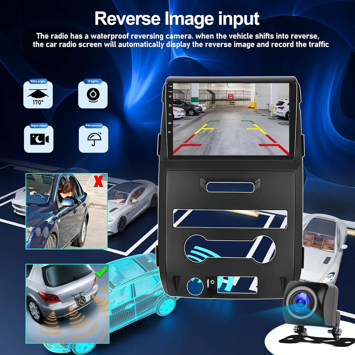 Android 13 9 Inch Touchscreen Car Stereo Radio with Backup Camera J5085