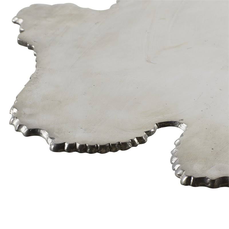 Silver Aluminum Accent Table V50693