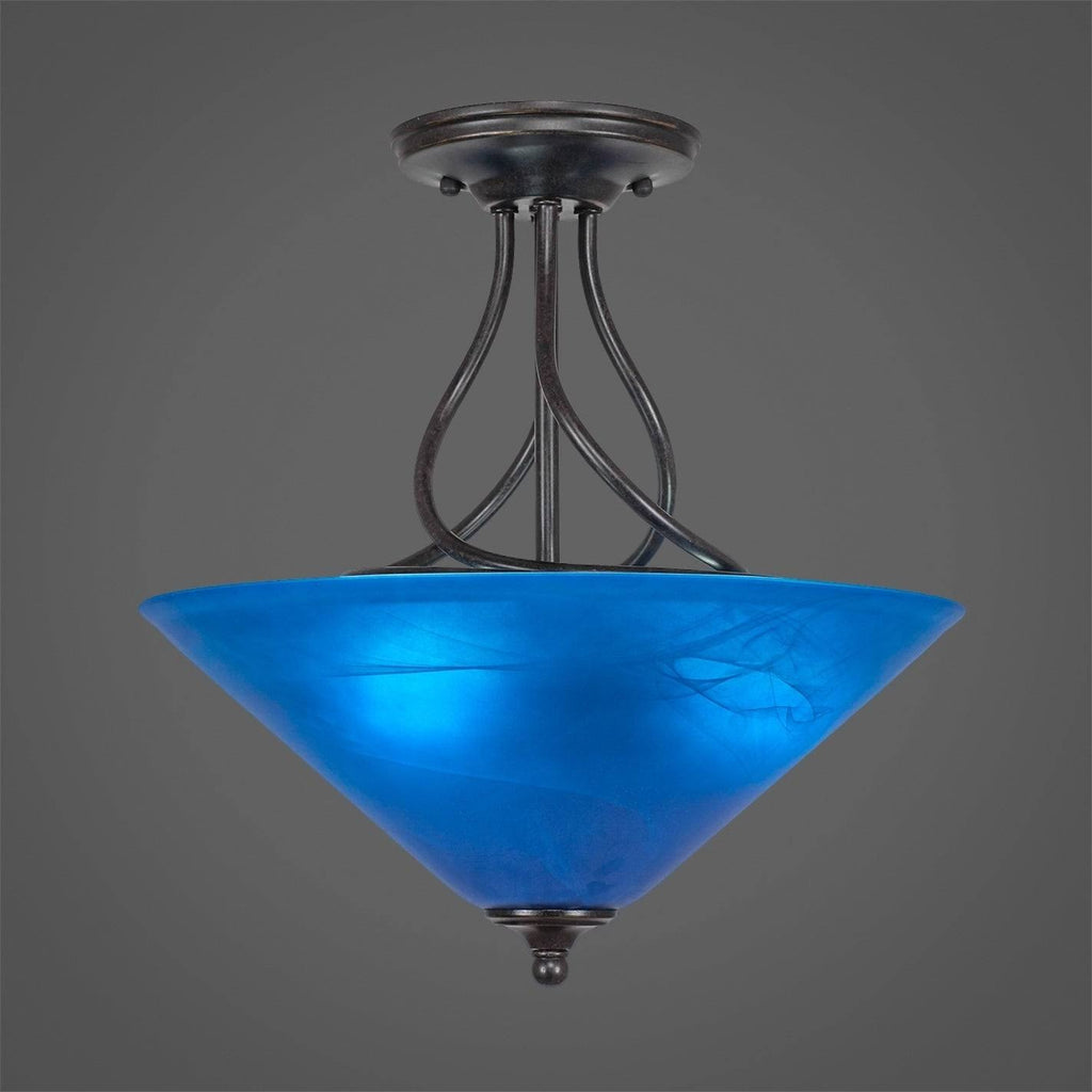 Three Light Semi-Flush Mount Dark J601151