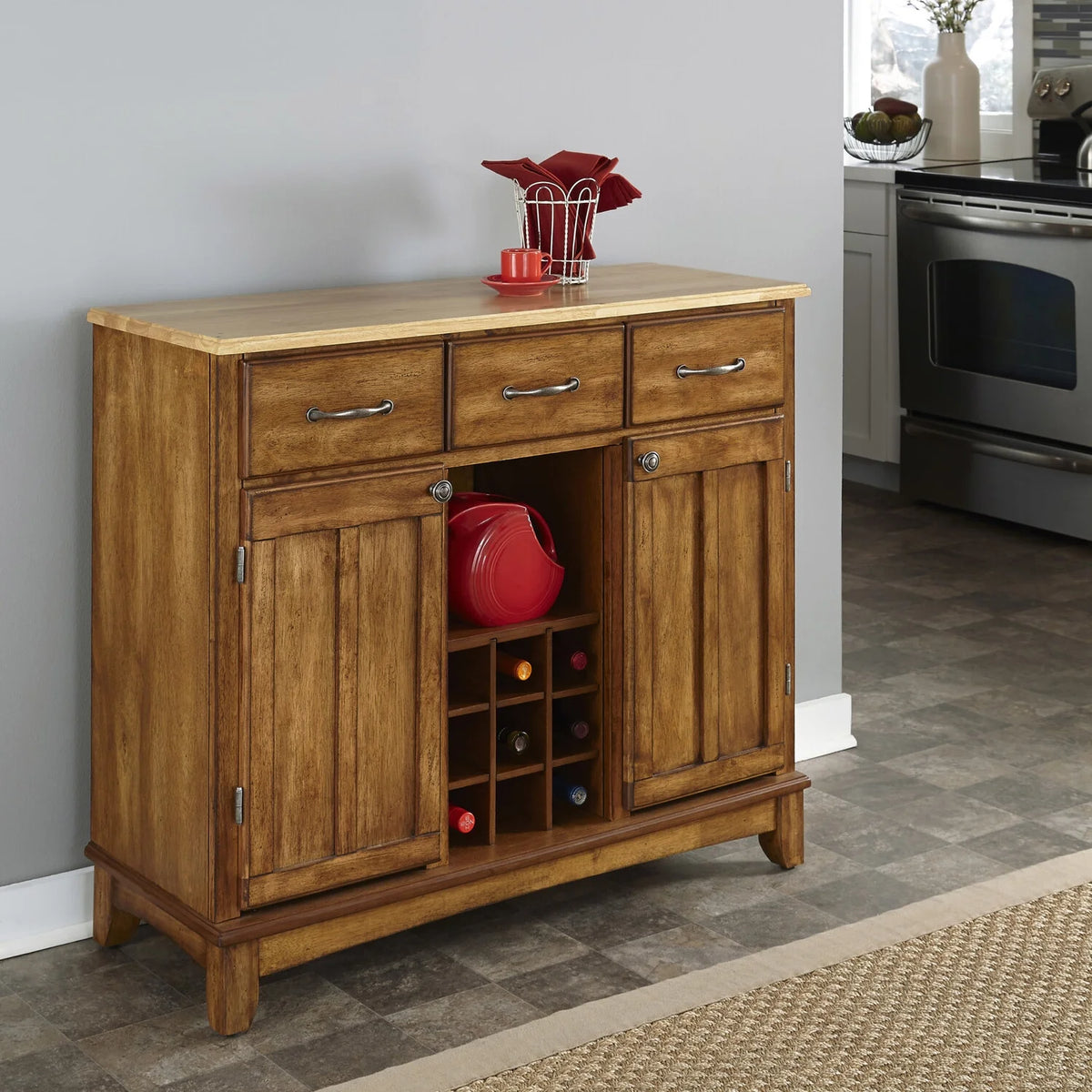 Wood Buffet in Brown V397