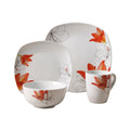 White Porcelain 16 Piece Dinnerware Set A416142