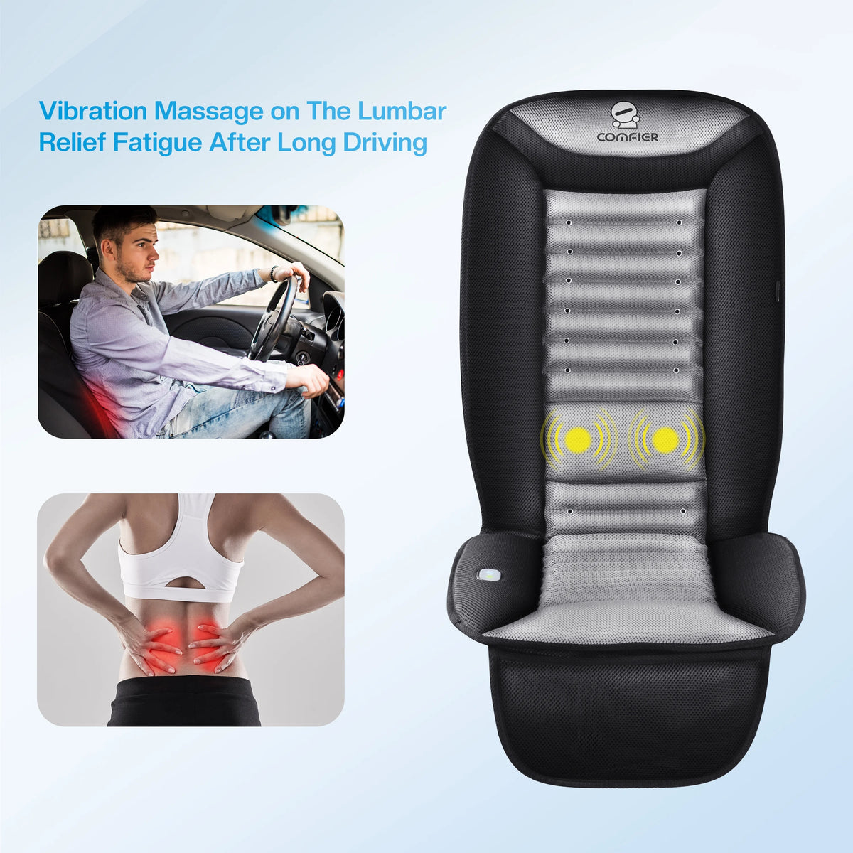 Car Seat Cushion with Back Massage N5699