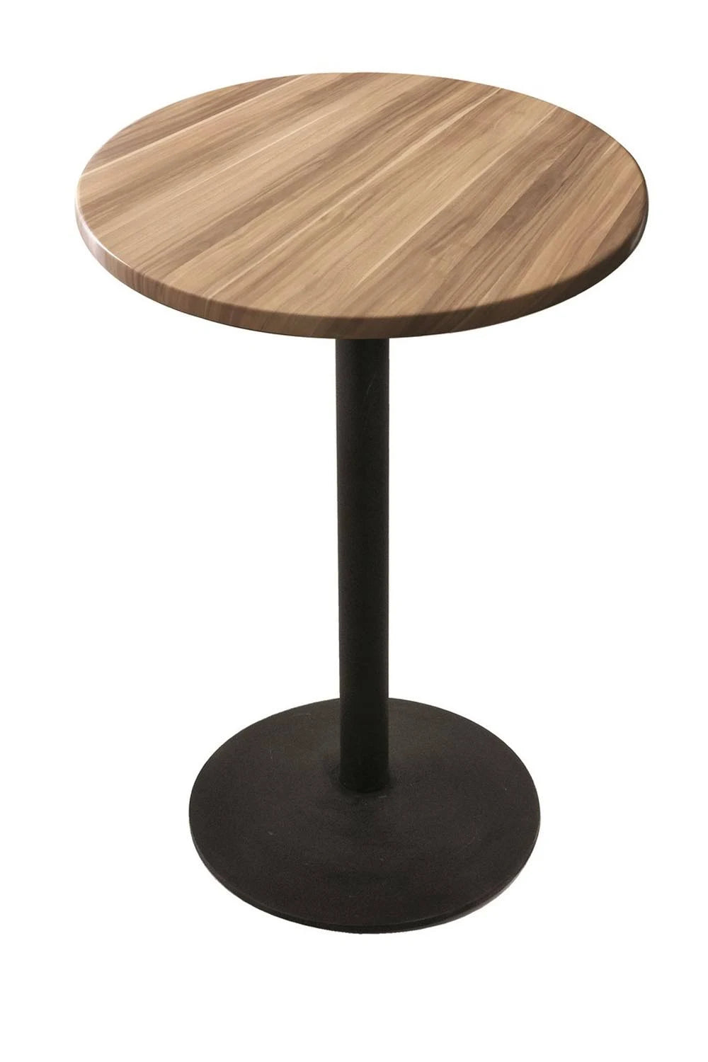 Black Table with Natural Top E3874