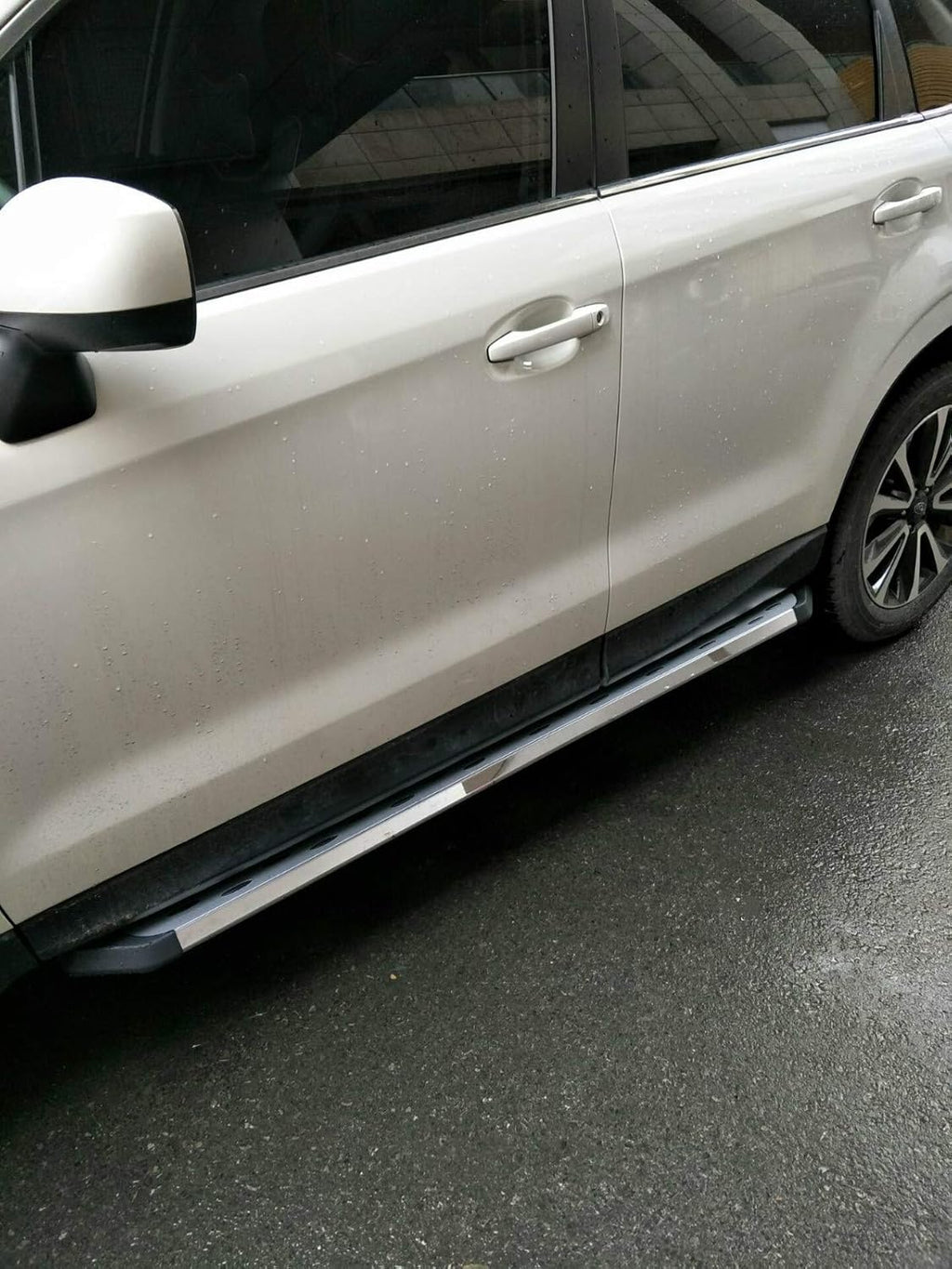 2PCS Running Boards Side Step Nerf Bars silver A19070