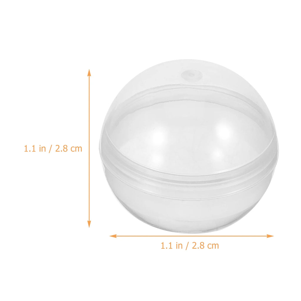 200 pcs Clear Plastic Fillable Balls E771
