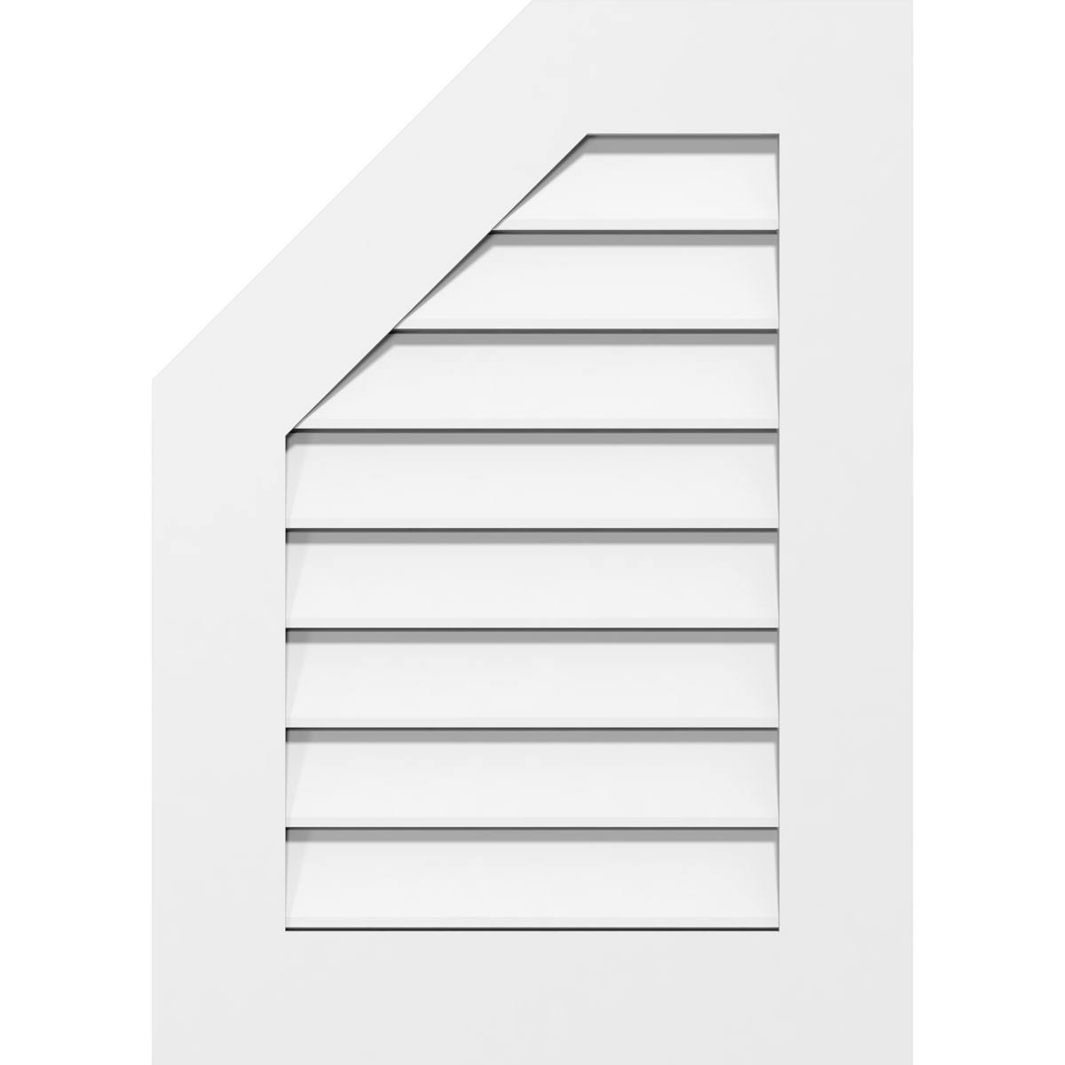 Octagonal Surface Mount PVC Gable Vent I18618