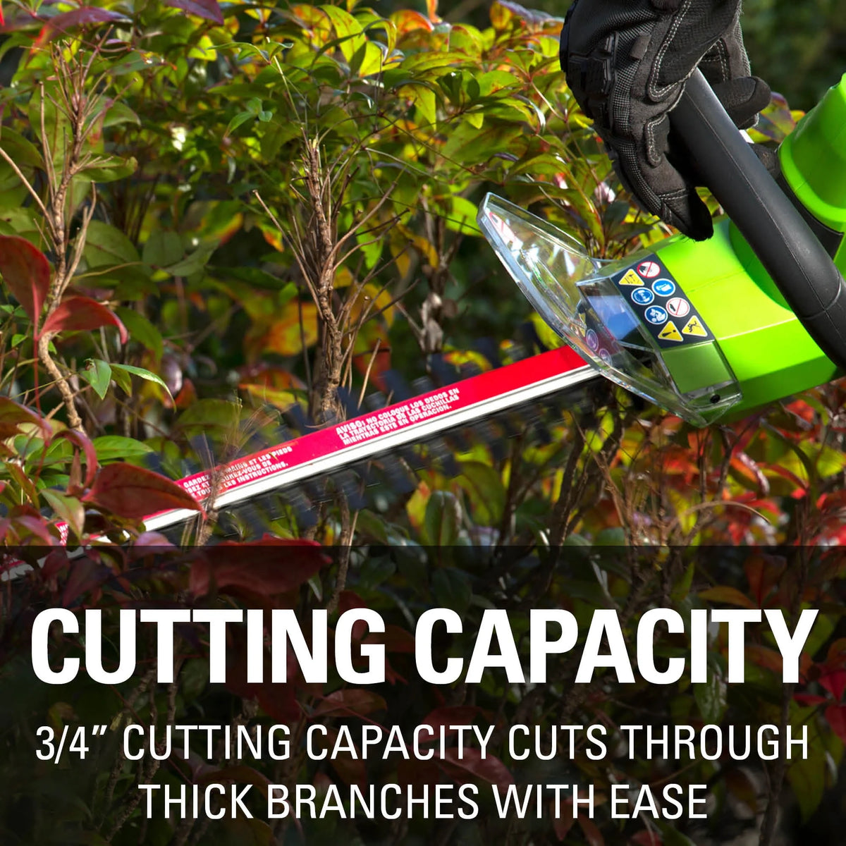 4 Amp 22-inch Corded Electric Hedge Trimmer R88694