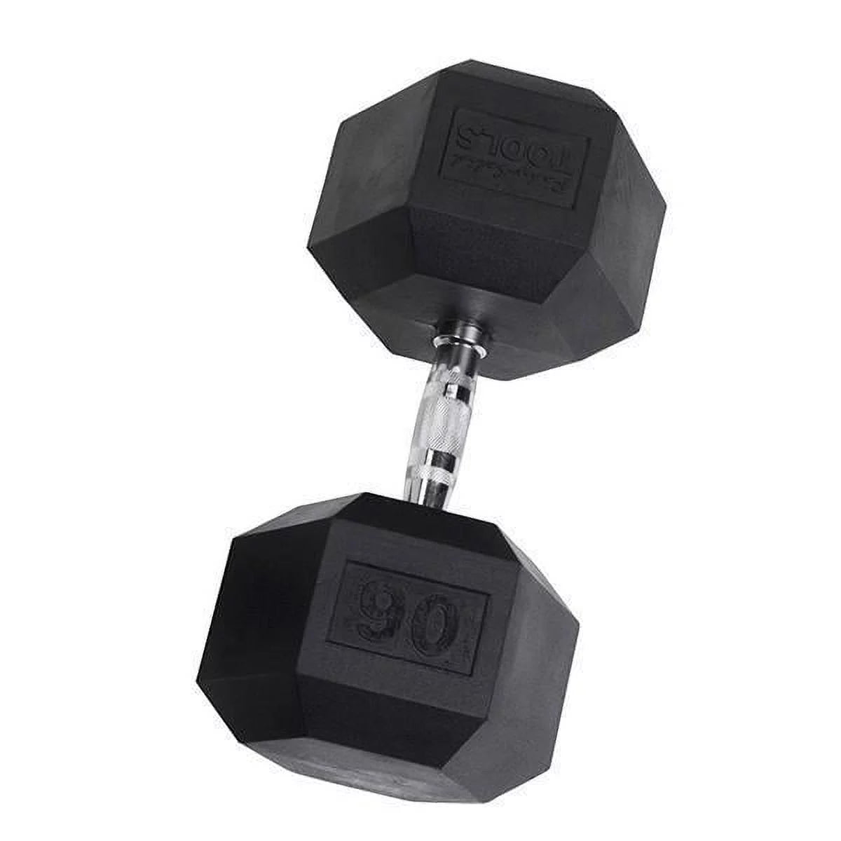 Rubber Coated Hex Dumbbells 55 lb X39113