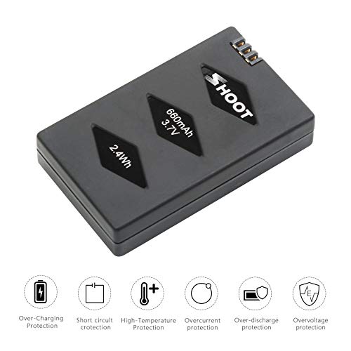 3 Pack 660mAh Rechargeable Battery with Charger C20997