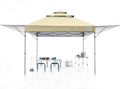 10x17 Instant Pop Up Canopy with Ventilation and Adjustable Dual Half Awnings I107