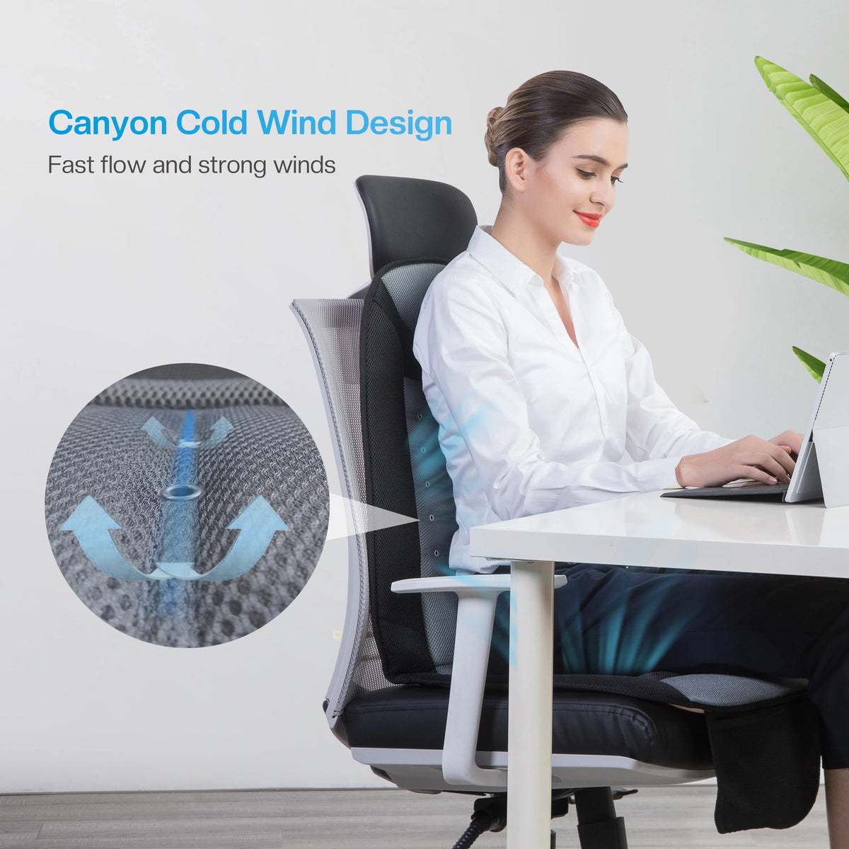 Car Seat Cushion with Back Massage N5699
