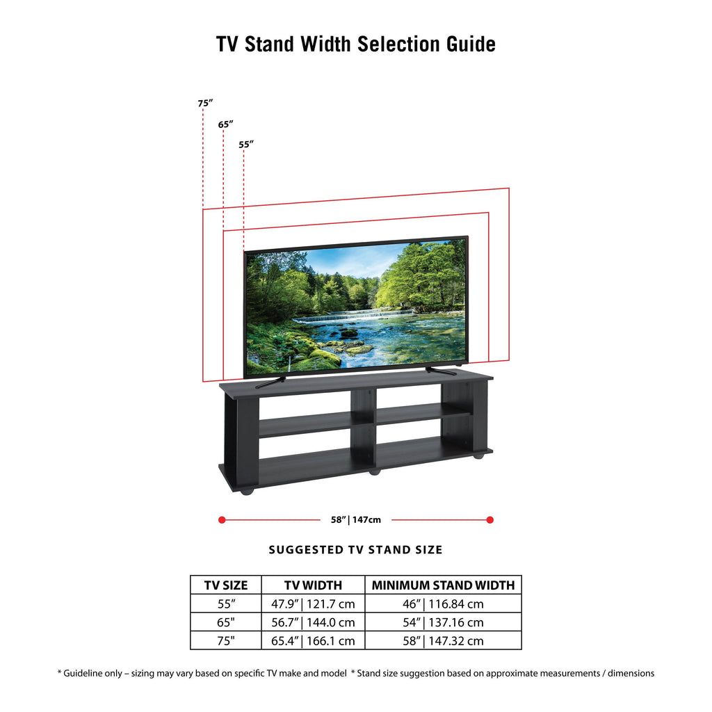Black TV / Component Stand U4430
