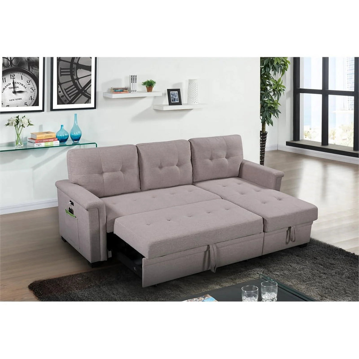 2-Piece Sleeper Sofa and Coffee Table Set I107521