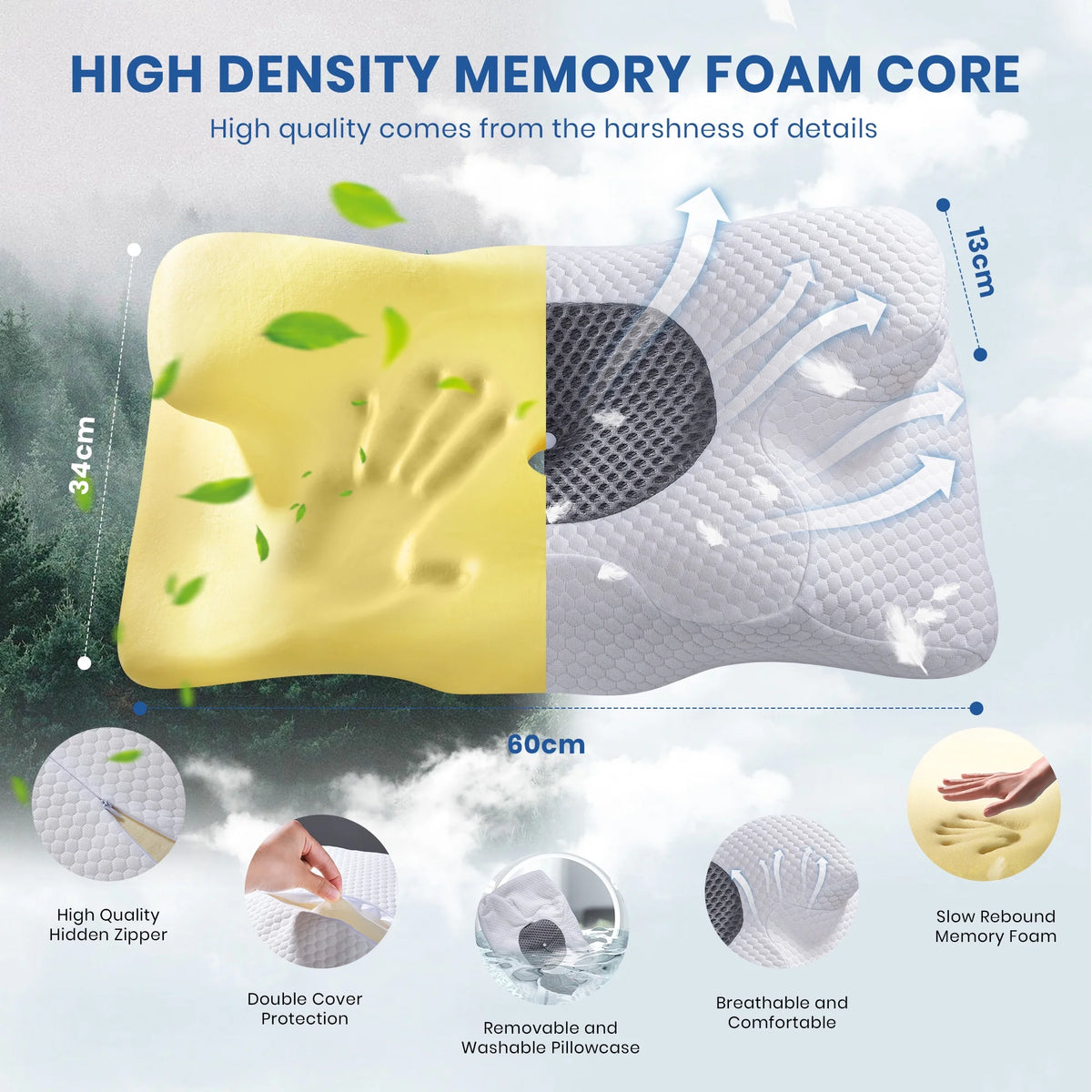 Memory Foam Pillow P36854