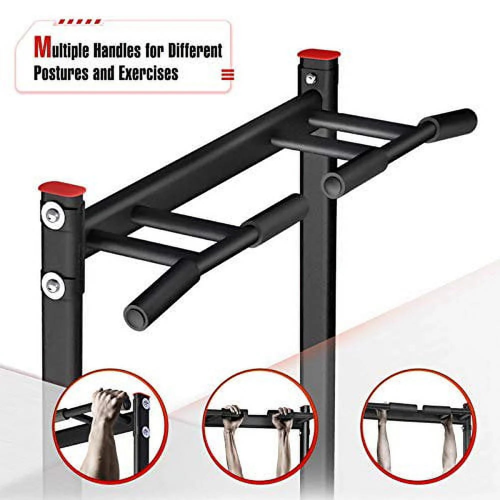 Adjustable Power Tower Dip Station Pull up Bar O87413