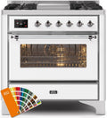 36 Dual Fuel Natural Gas Range with Chrome Trim M303620