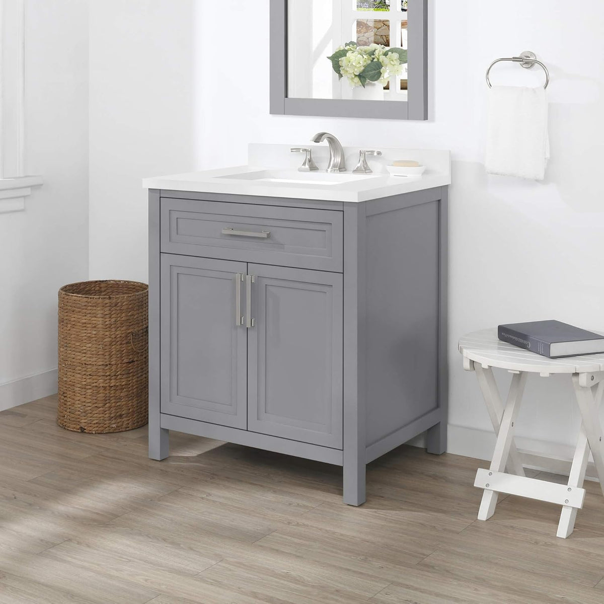 Single Sink Bathroom Vanity in American Grey S93079
