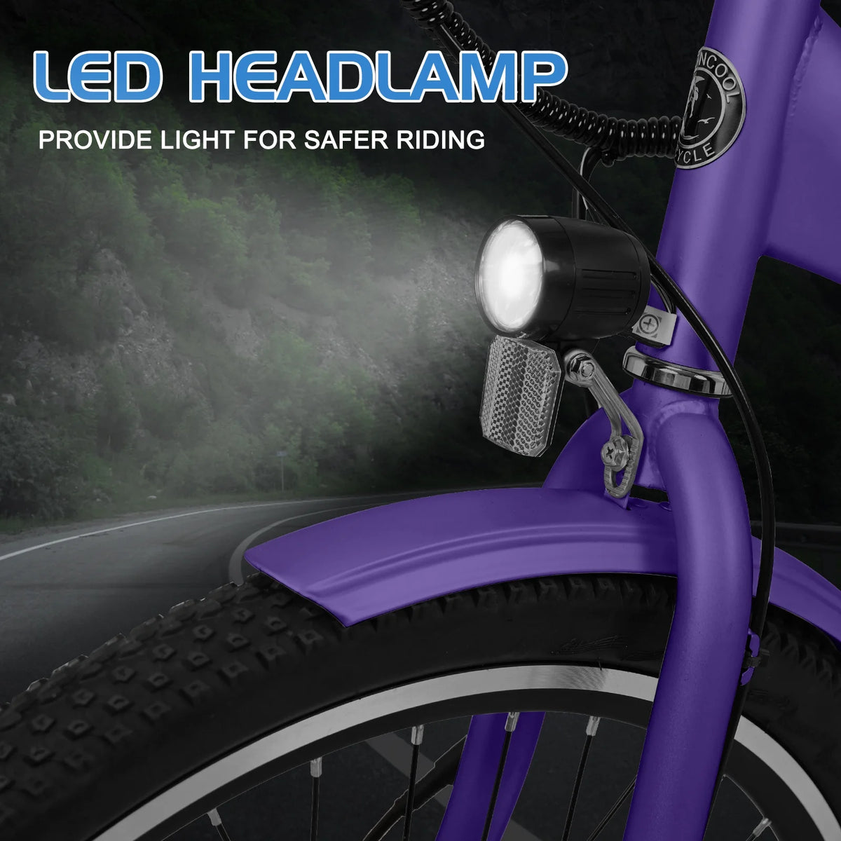 24'' 500W 7-Speed Electric Tricycle with Removable Battery N51992