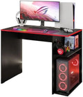Compact Gaming Computer Desk with 2 Shelves and Monitor Stand U782
