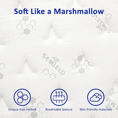 10 Inch Medium Firm Memory Foam Hybrid Mattress D139
