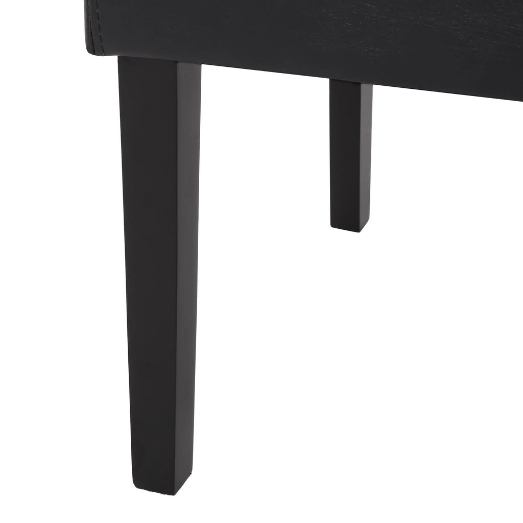 Faux Leather Upholstered Dining Chairs Set of 6 Q283