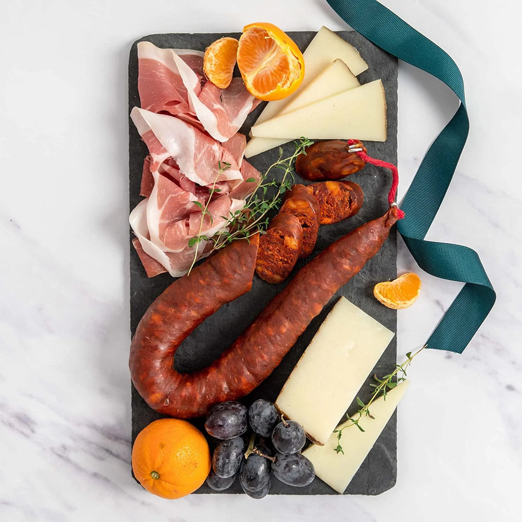 Gift Box of Spanish Cheeses Meats Delicacies and Sweets W6996