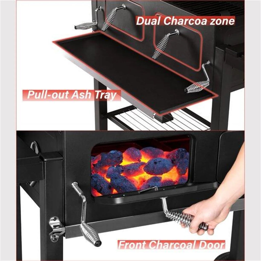 Charcoal Grill Portable BBQ Grill Black Q678