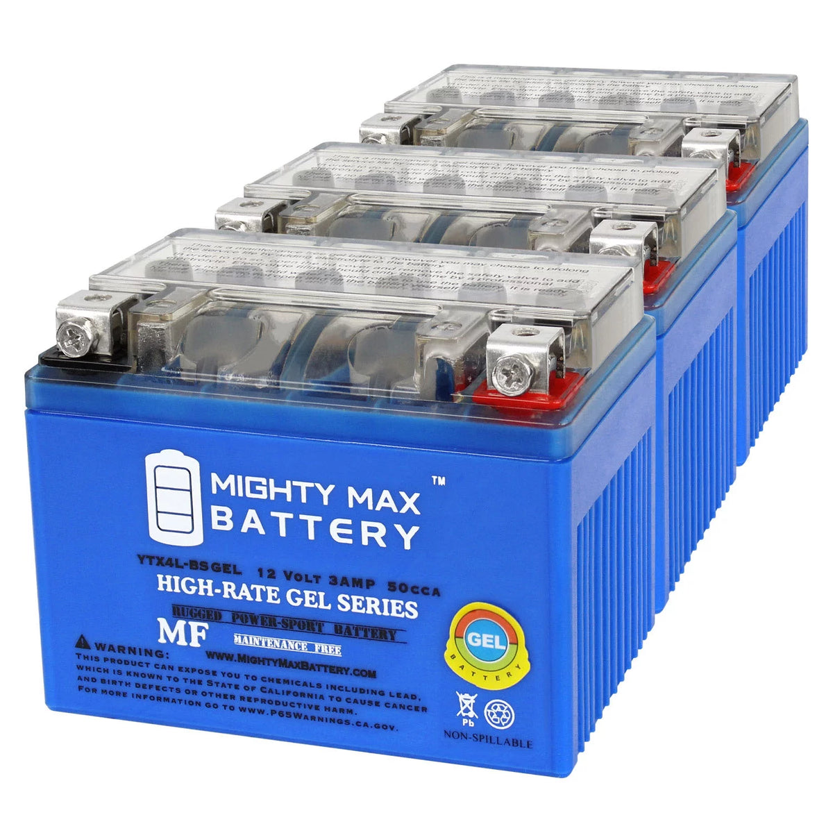 12V 3AH GEL Replacement Battery 3 Pack W336