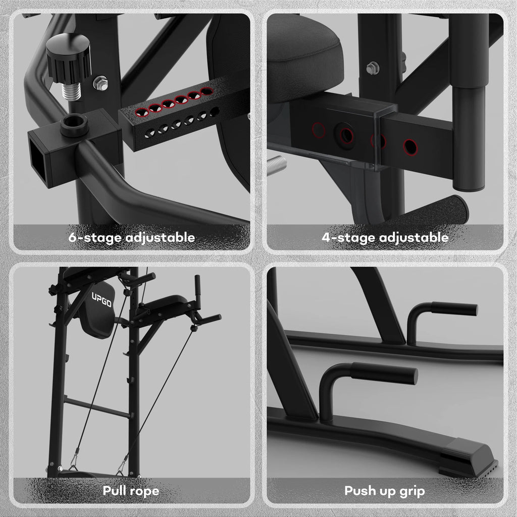 Adjustable Power Tower Dip Station Pull up Bar O87413